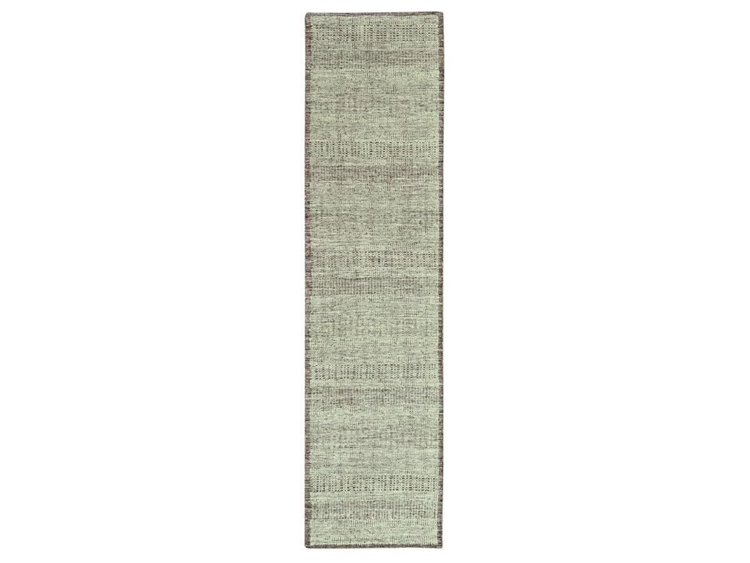 2'7" x 12'0" New Hand Knotted Red Wool Runner Oriental Rug - MOA10277049