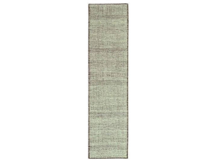 2'7" x 12'0" New Hand Knotted Red Wool Runner Oriental Rug - MOA10277049