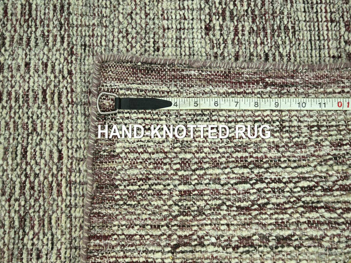 2'7" x 12'0" New Hand Knotted Red Wool Runner Oriental Rug - MOA10277049