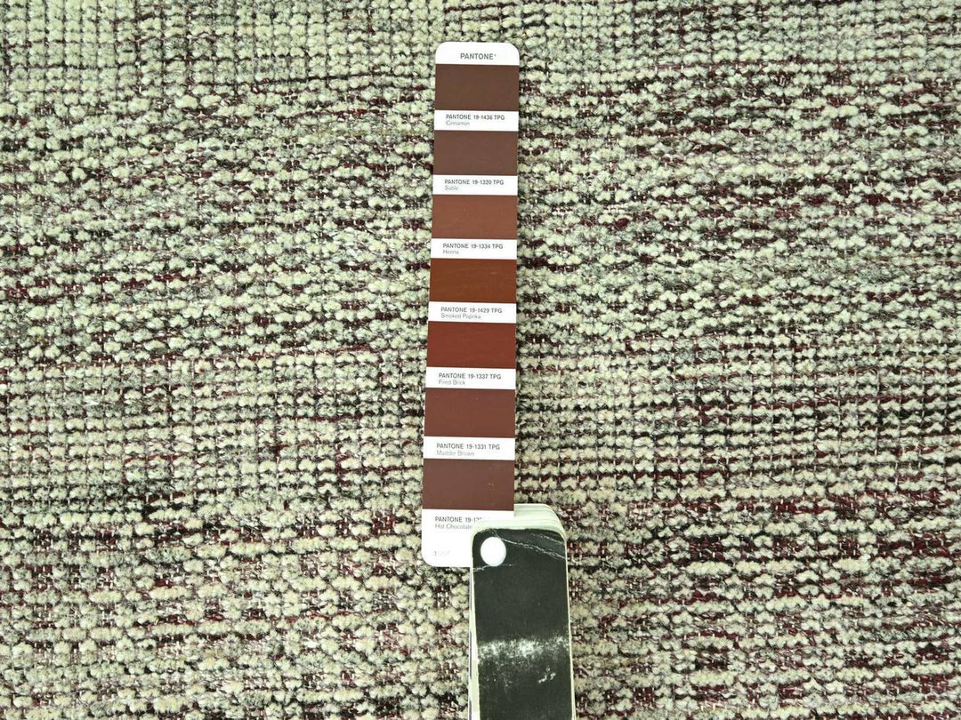 2'7" x 12'0" New Hand Knotted Red Wool Runner Oriental Rug - MOA10277050