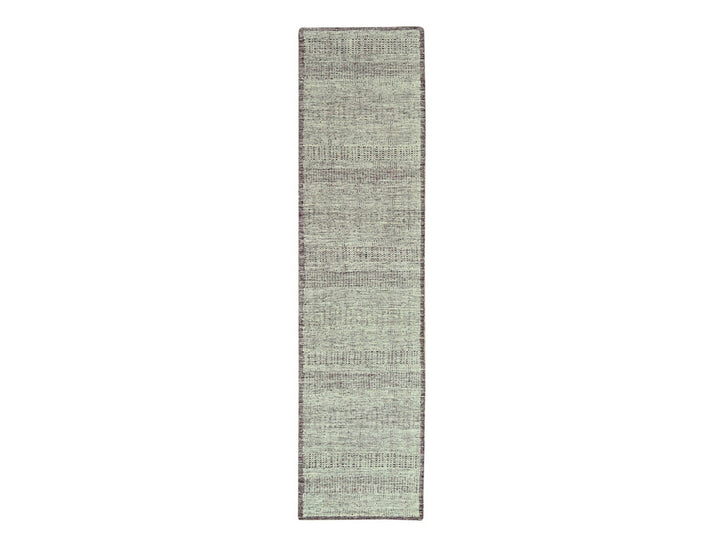 2'7" x 12'2" New Hand Knotted Red Wool Runner Oriental Rug - MOA10277051