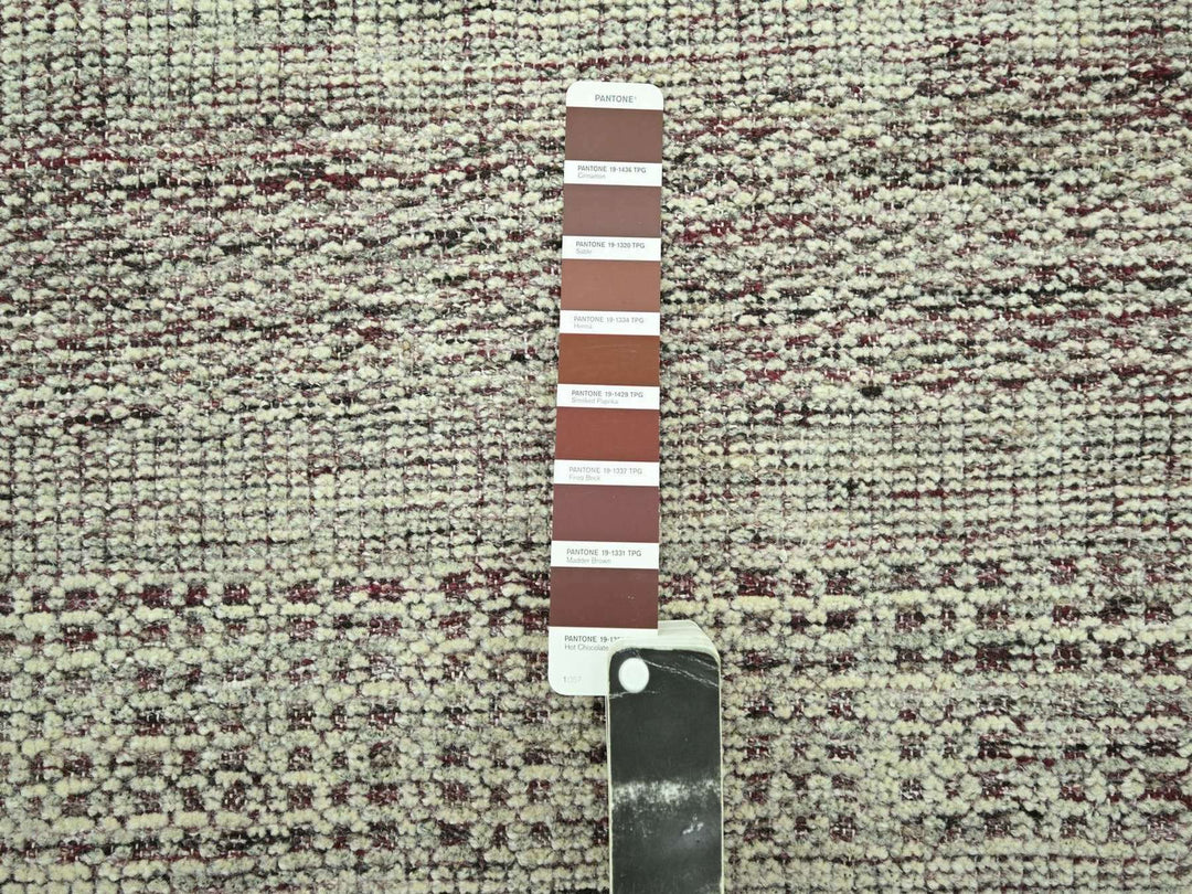 2'7" x 12'2" New Hand Knotted Red Wool Runner Oriental Rug - MOA10277051
