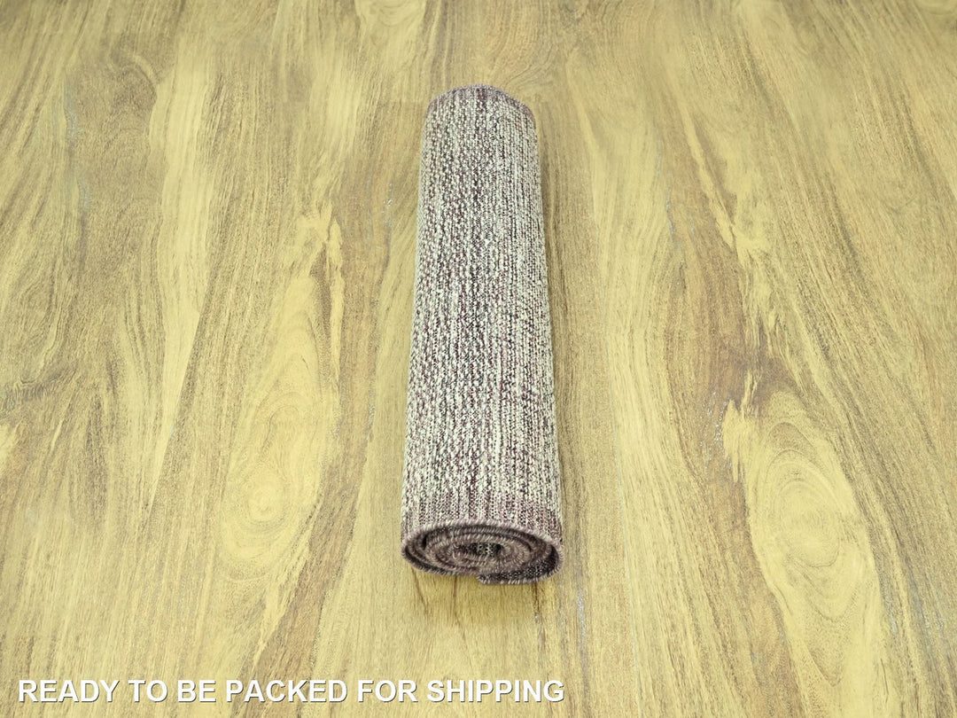2'7" x 12'2" New Hand Knotted Red Wool Runner Oriental Rug - MOA10277051