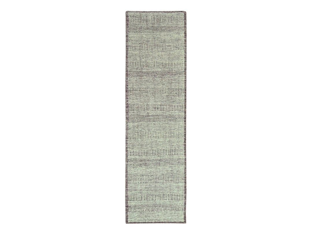 2'7" x 10'2" New Hand Knotted Red Wool Runner Oriental Rug - MOA10277052
