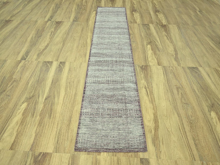 2'7" x 10'2" New Hand Knotted Red Wool Runner Oriental Rug - MOA10277052