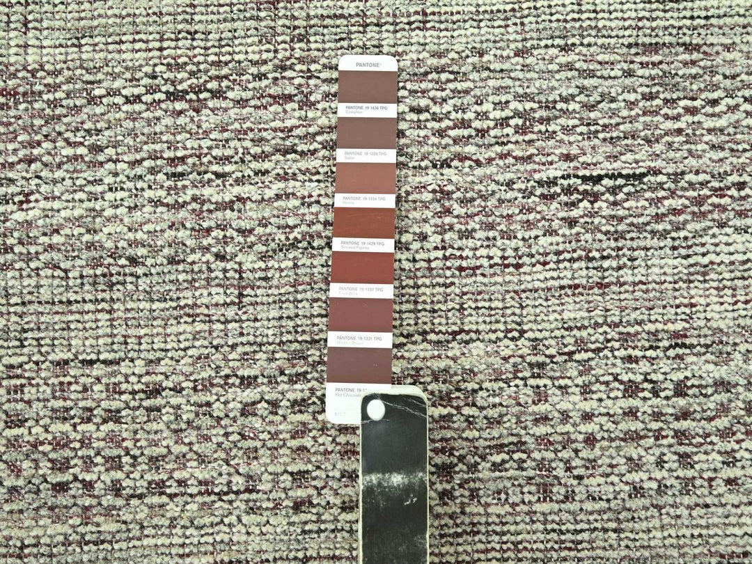 2'7" x 10'3" New Hand Knotted Red Wool Runner Oriental Rug - MOA10277053