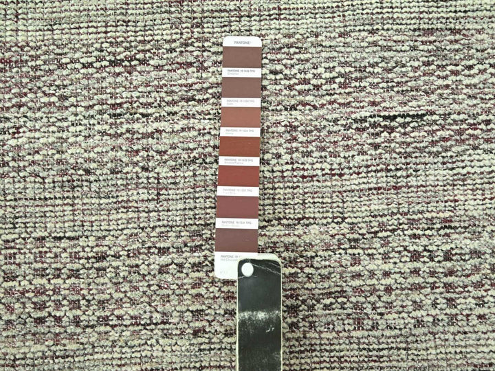 2'7" x 10'3" New Hand Knotted Red Wool Runner Oriental Rug - MOA10277053