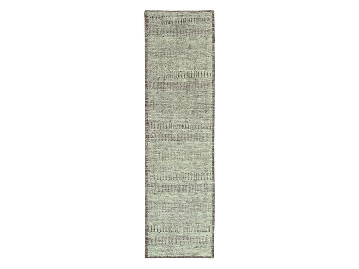 2'8" x 10'3" New Hand Knotted Red Wool Runner Oriental Rug - MOA10277054
