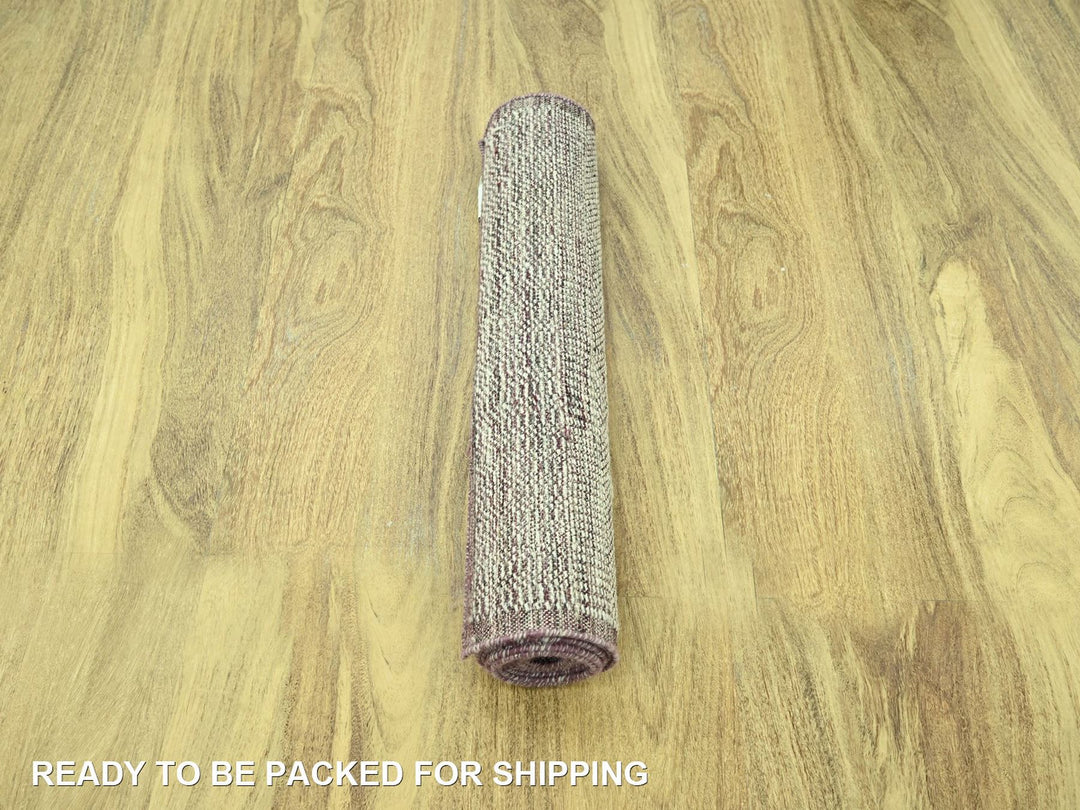 2'8" x 10'3" New Hand Knotted Red Wool Runner Oriental Rug - MOA10277054