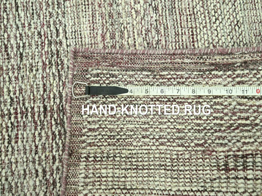 2'8" x 10'3" New Hand Knotted Red Wool Runner Oriental Rug - MOA10277054