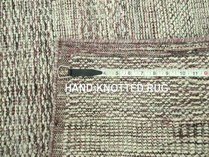 2'8" x 10'3" New Hand Knotted Red Wool Runner Oriental Rug - MOA10277054