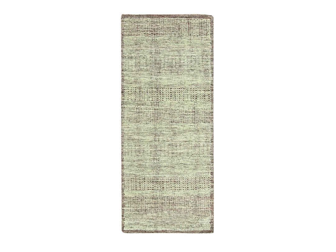2'7" x 6'3" New Hand Knotted Red Wool Runner Oriental Rug - MOA10277055