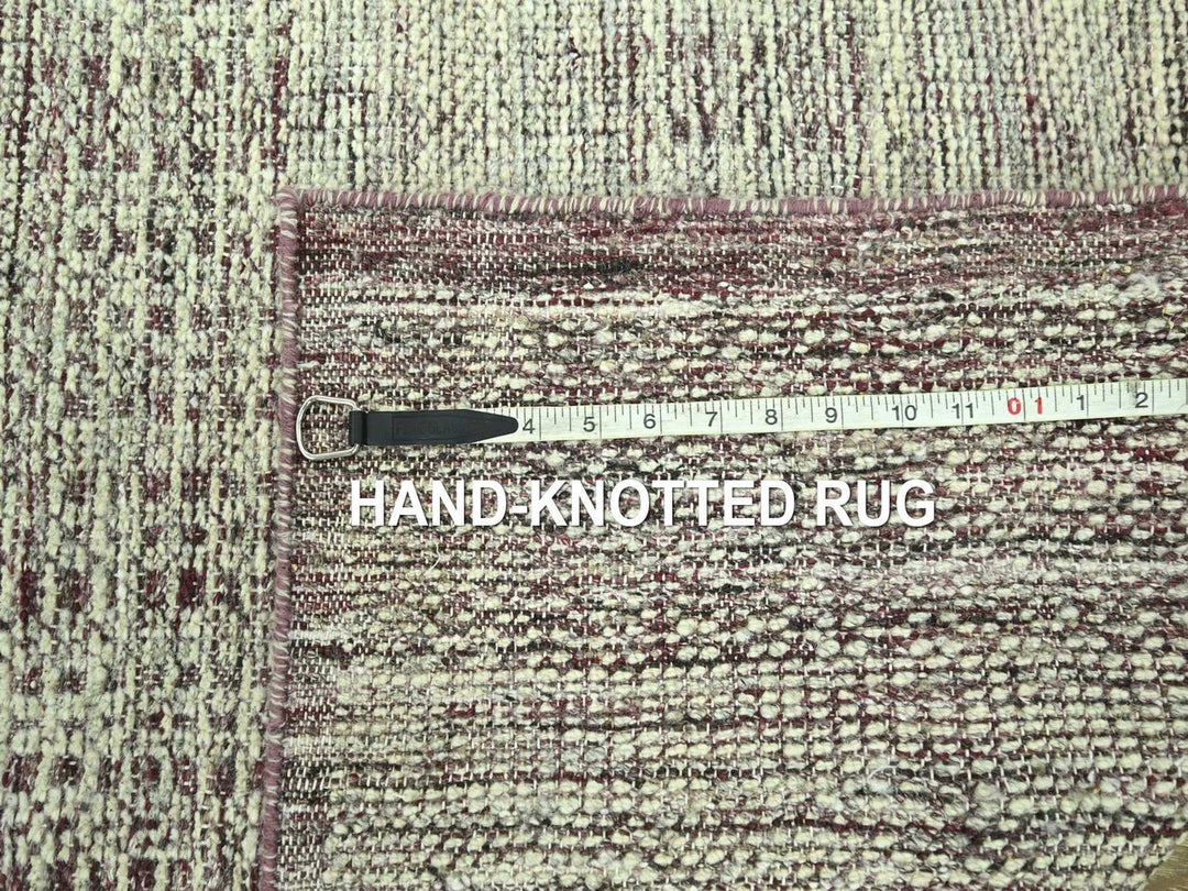 2'7" x 6'3" New Hand Knotted Red Wool Runner Oriental Rug - MOA10277055
