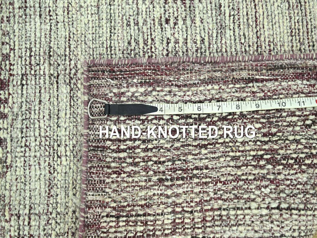 2'7" x 6'0" New Hand Knotted Red Wool Runner Oriental Rug - MOA10277056