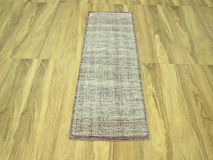 2'6" x 6'0" New Hand Knotted Red Wool Runner Oriental Rug - MOA10277057