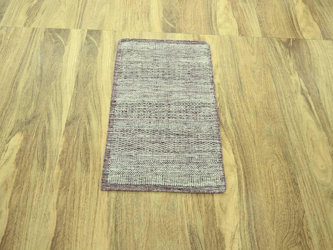 2'0" x 3'0" New Hand Knotted Red Wool Rectangle Oriental Rug - MOA10277060