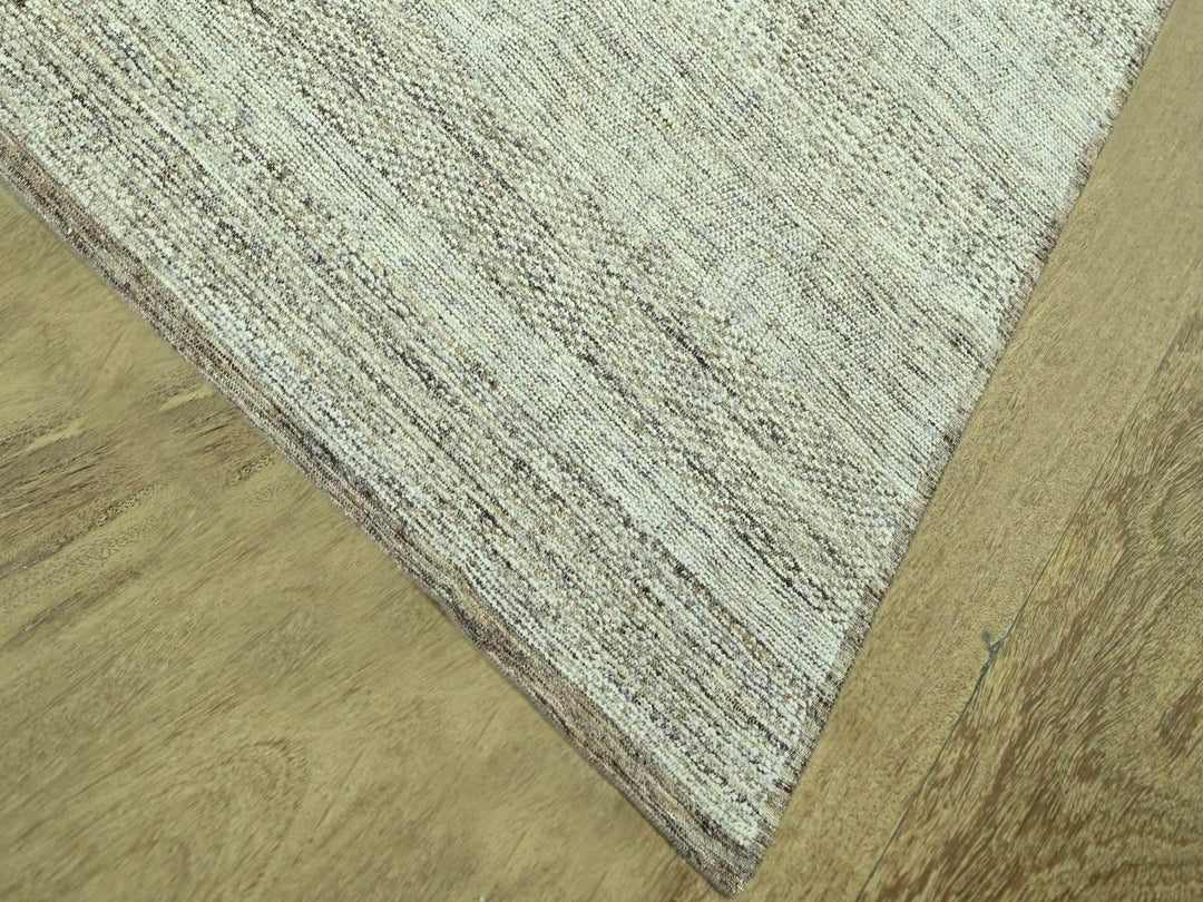 9'4" x 12'0" New Hand Knotted Brown Wool Rectangle Oriental Rug - MOA10277071