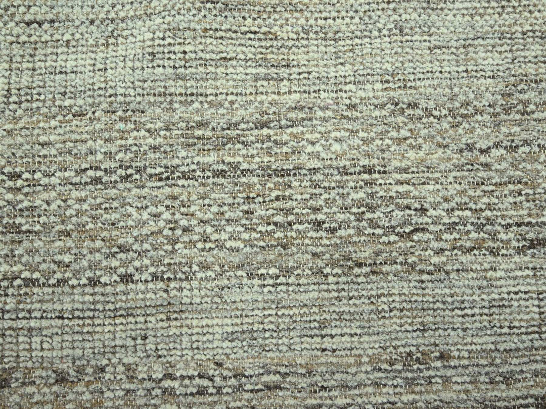 9'4" x 12'0" New Hand Knotted Brown Wool Rectangle Oriental Rug - MOA10277071