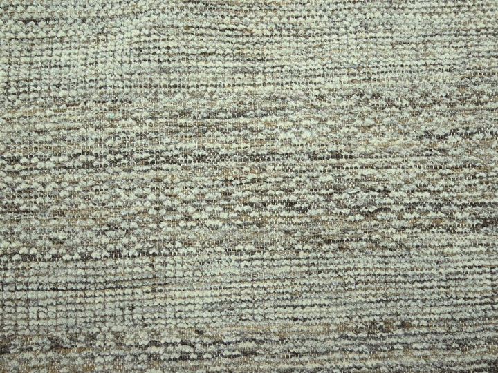 9'4" x 12'0" New Hand Knotted Brown Wool Rectangle Oriental Rug - MOA10277071