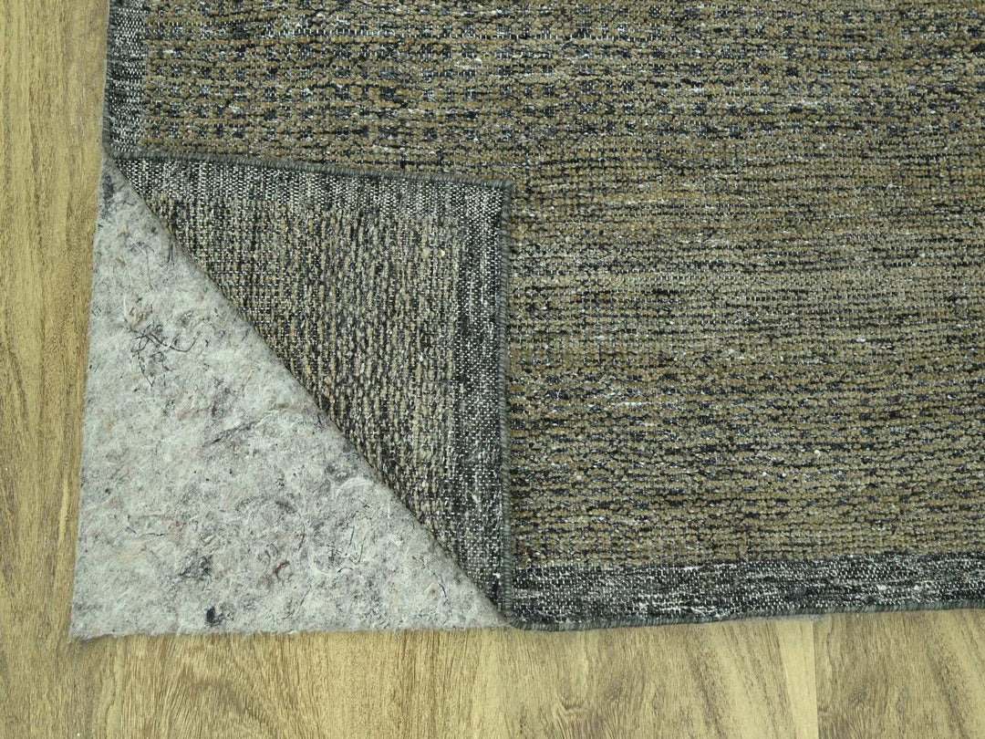 8'0" x 10'3" New Hand Knotted Brown Wool Rectangle Oriental Rug - MOA10277072