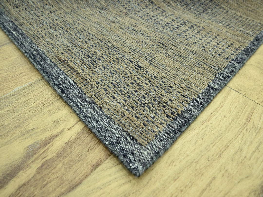 8'0" x 10'3" New Hand Knotted Brown Wool Rectangle Oriental Rug - MOA10277072