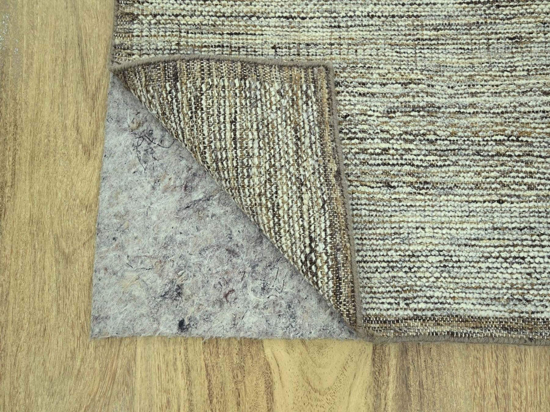 2'7" x 11'10" New Hand Knotted Brown Wool Runner Oriental Rug - MOA10277074