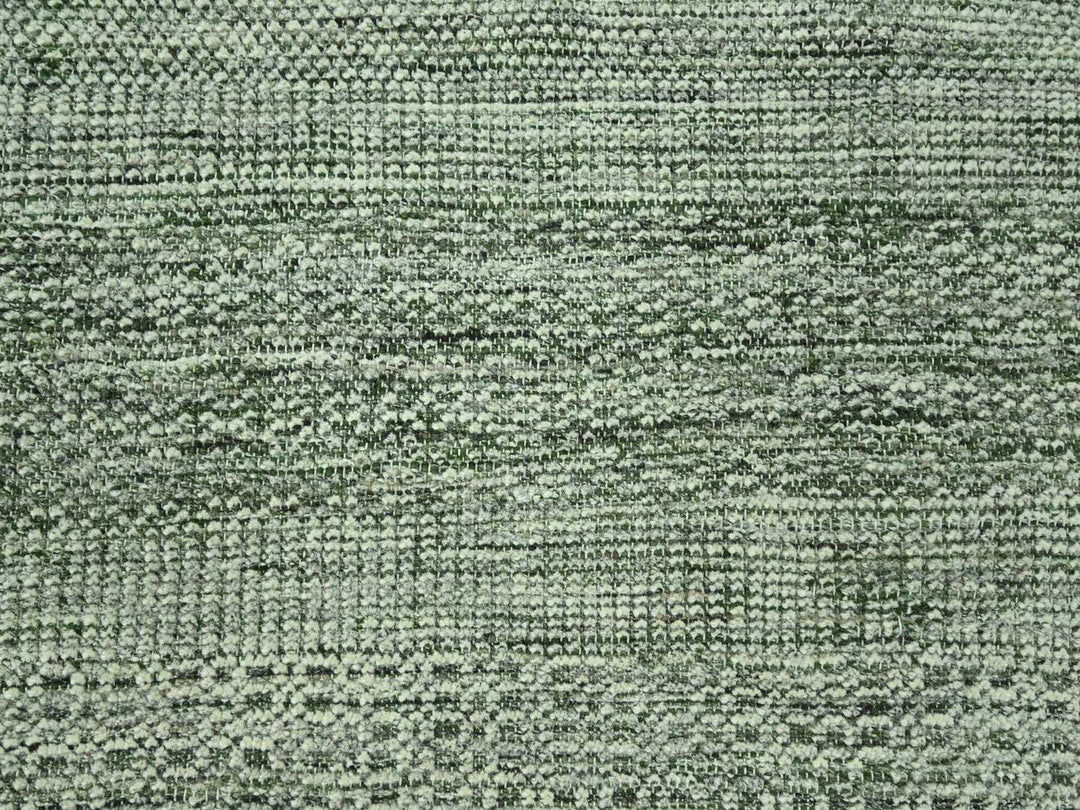8'0" x 10'0" New Hand Knotted Green Wool Rectangle Oriental Rug - MOA10277078