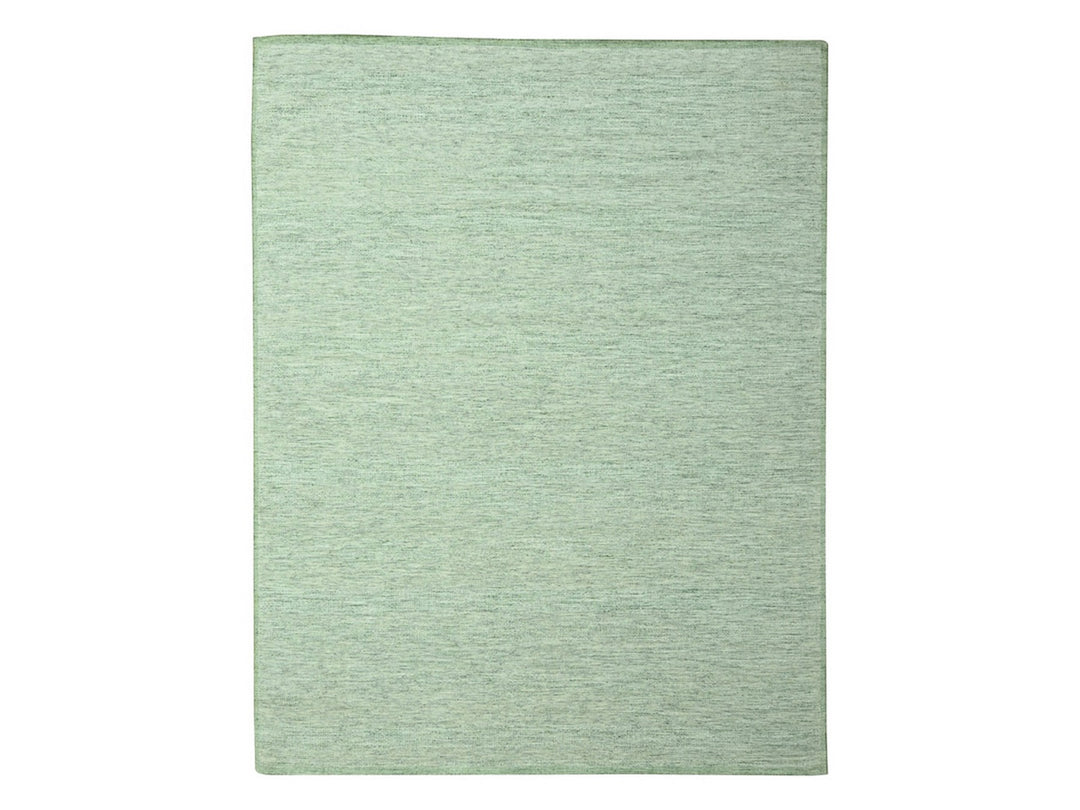 12'0" x 14'9" New Hand Knotted Green Wool Rectangle Oriental Rug - MOA10277082