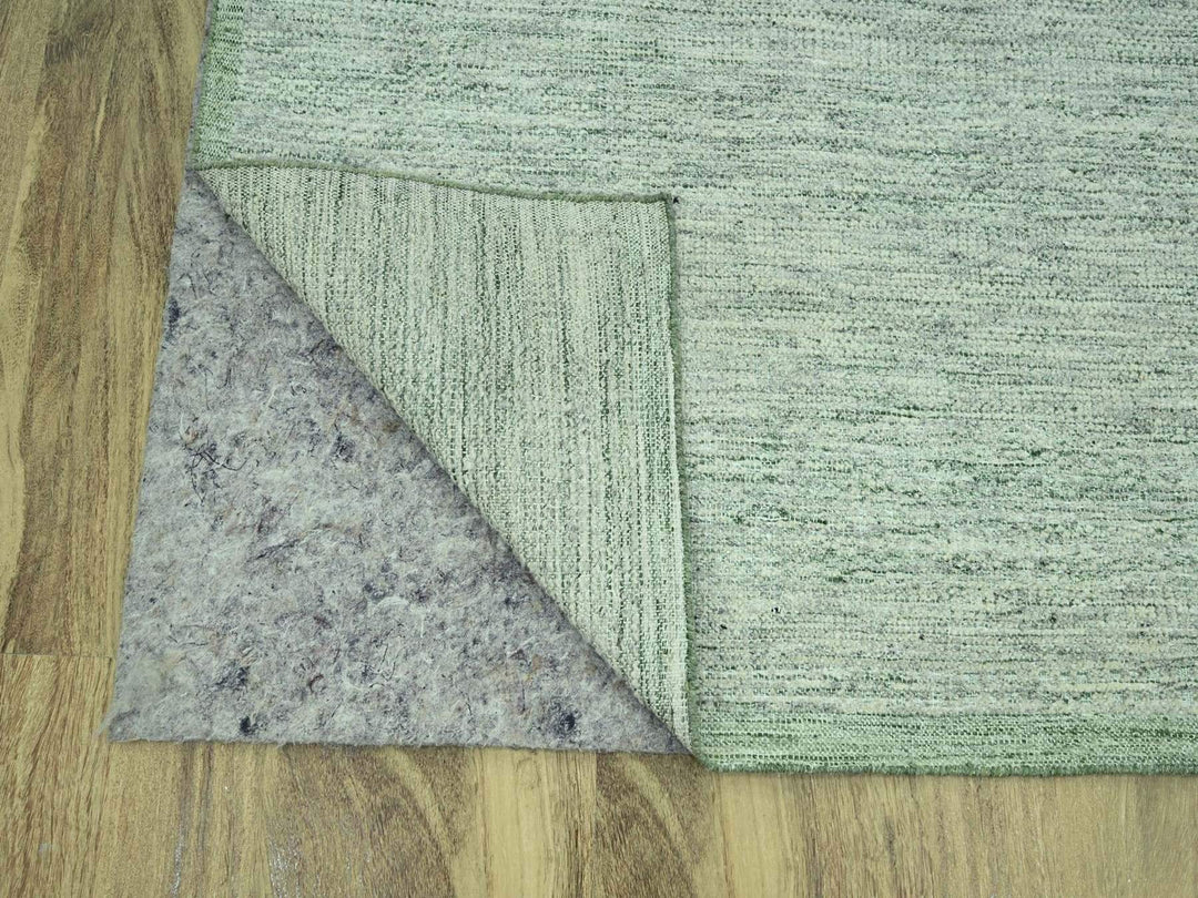 12'0" x 14'9" New Hand Knotted Green Wool Rectangle Oriental Rug - MOA10277082