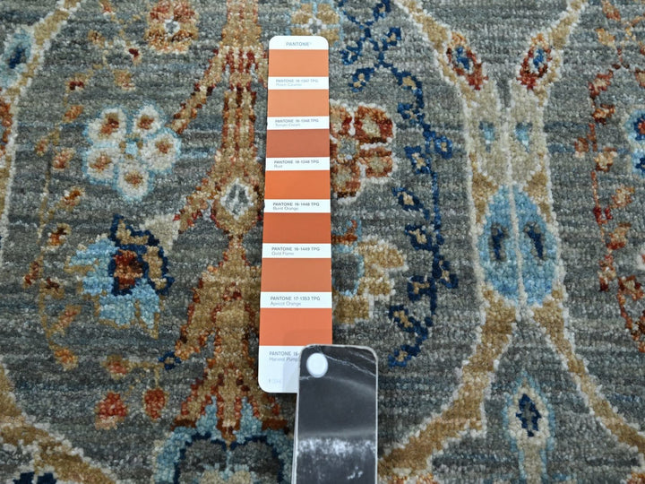 2'6" x 25'10" New Hand Knotted Green Wool Runner Oriental Rug - MOA10277096