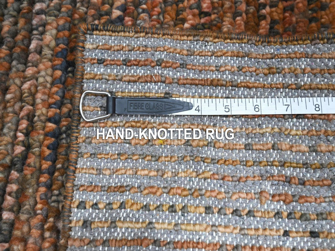 2'0" x 3'0" New Hand Knotted Brown Wool Rectangle Oriental Rug - MOA10277120