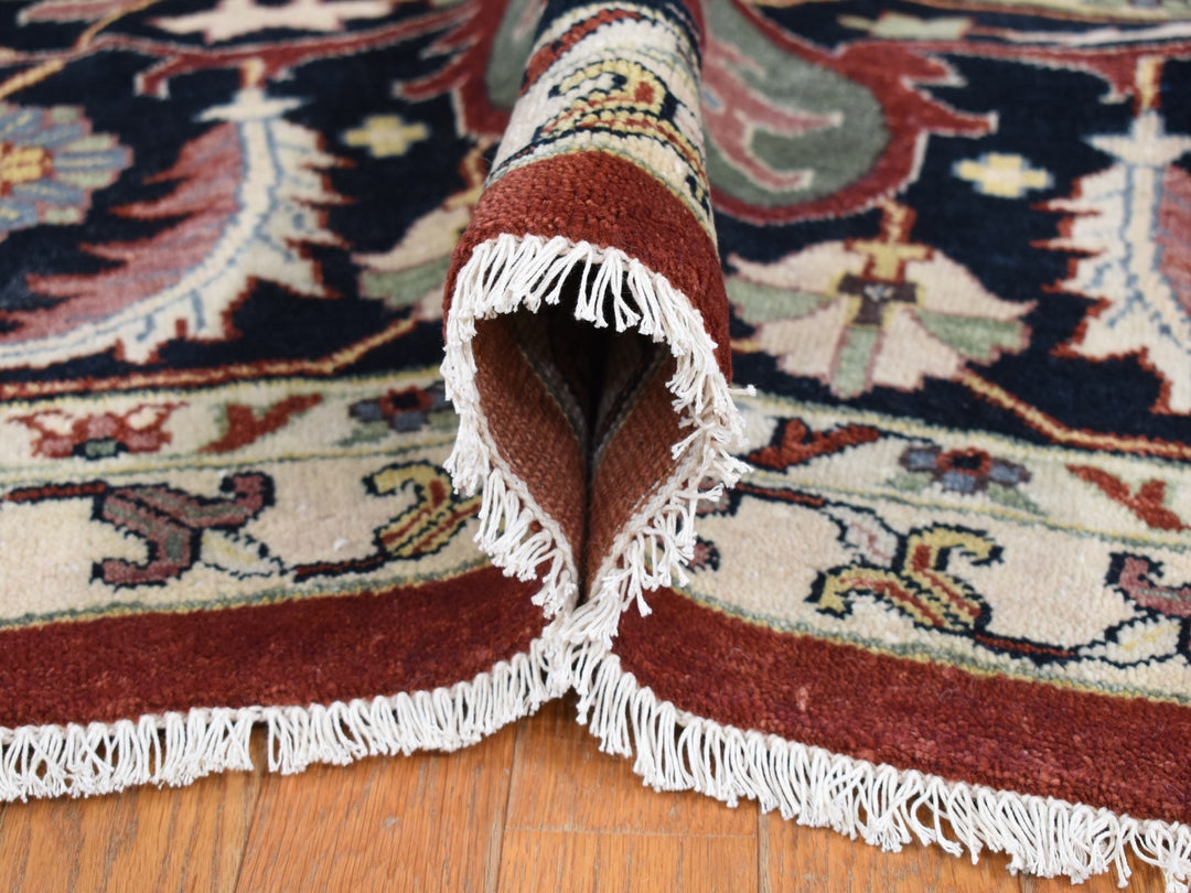 11'7" x 14'10" New Hand Knotted Red Wool Rectangle Oriental Rug - MOA10278010