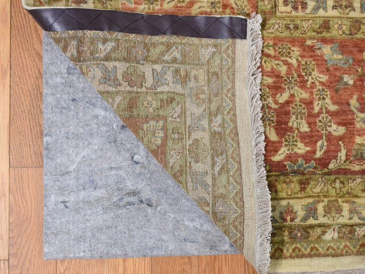 11'5" x 14'9" New Hand Knotted Ivory Wool Rectangle Oriental Rug - MOA10278011