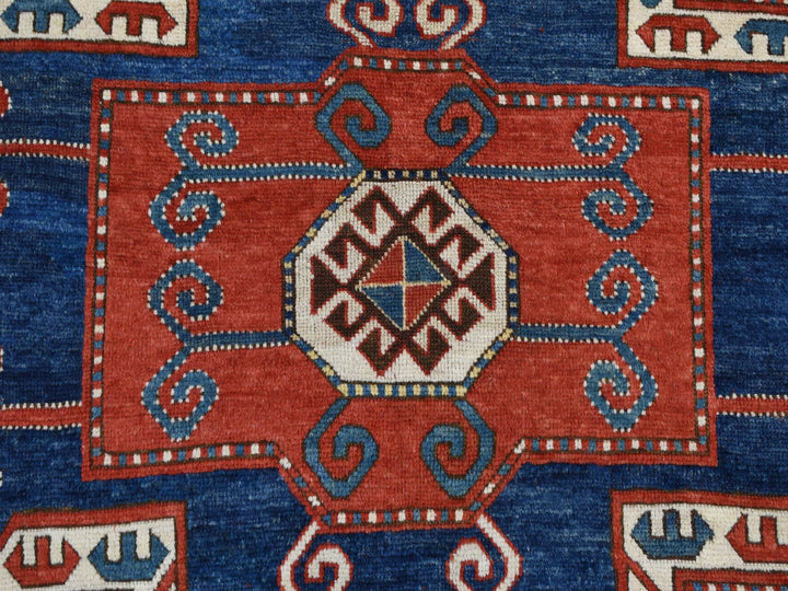 6'10" x 9'3" Vintage Hand Knotted Red Wool Rectangle Oriental Rug - MOA10278056