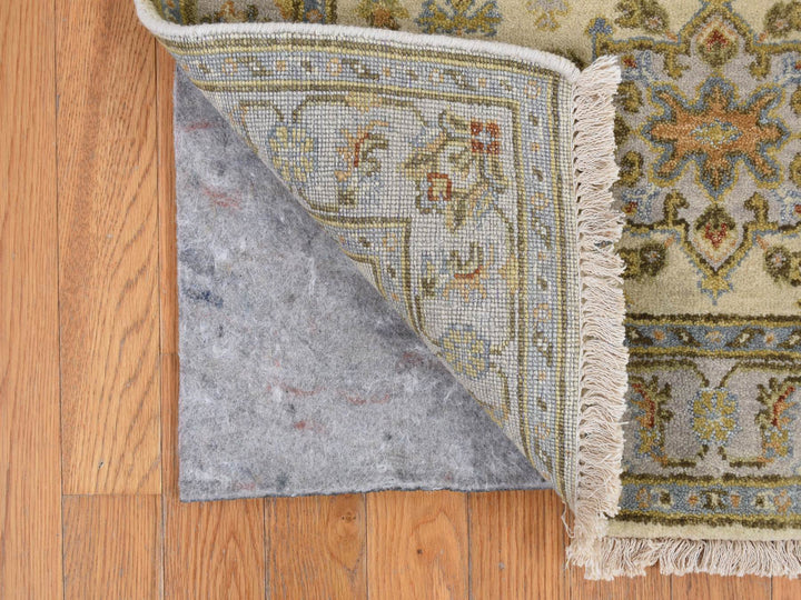 3'0" x 5'1" New Hand Knotted Ivory Wool Rectangle Oriental Rug - MOA10278062