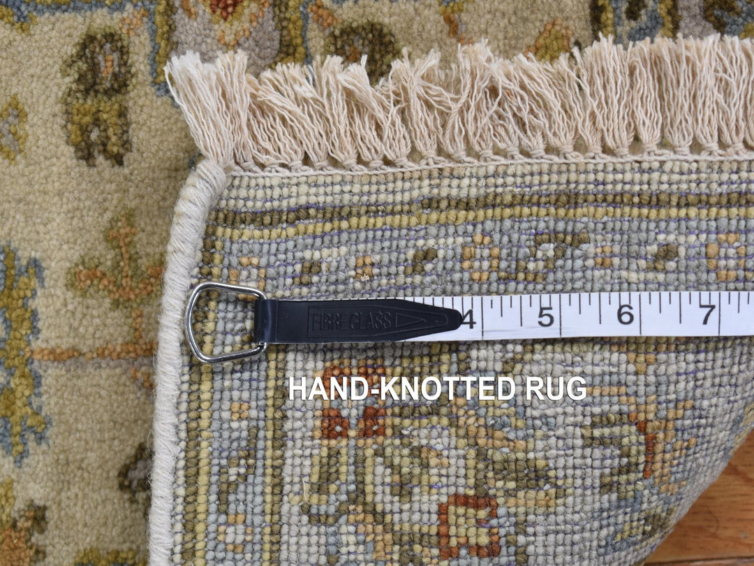 3'0" x 5'1" New Hand Knotted Ivory Wool Rectangle Oriental Rug - MOA10278062