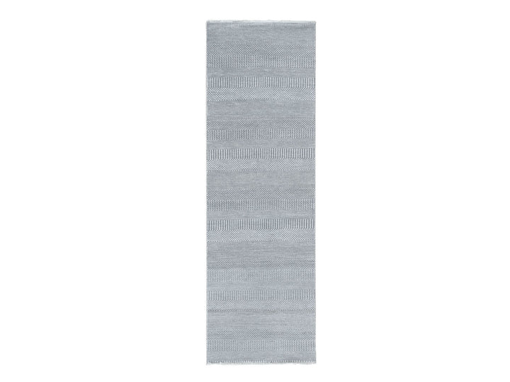 2'7" x 8'0" New Hand Knotted Grey Wool Runner Oriental Rug - MOA10278080