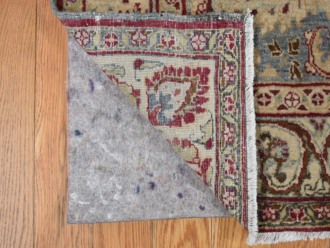 8'9" x 12'6" Vintage Hand Knotted Red Wool Rectangle Oriental Rug - MOA10278083