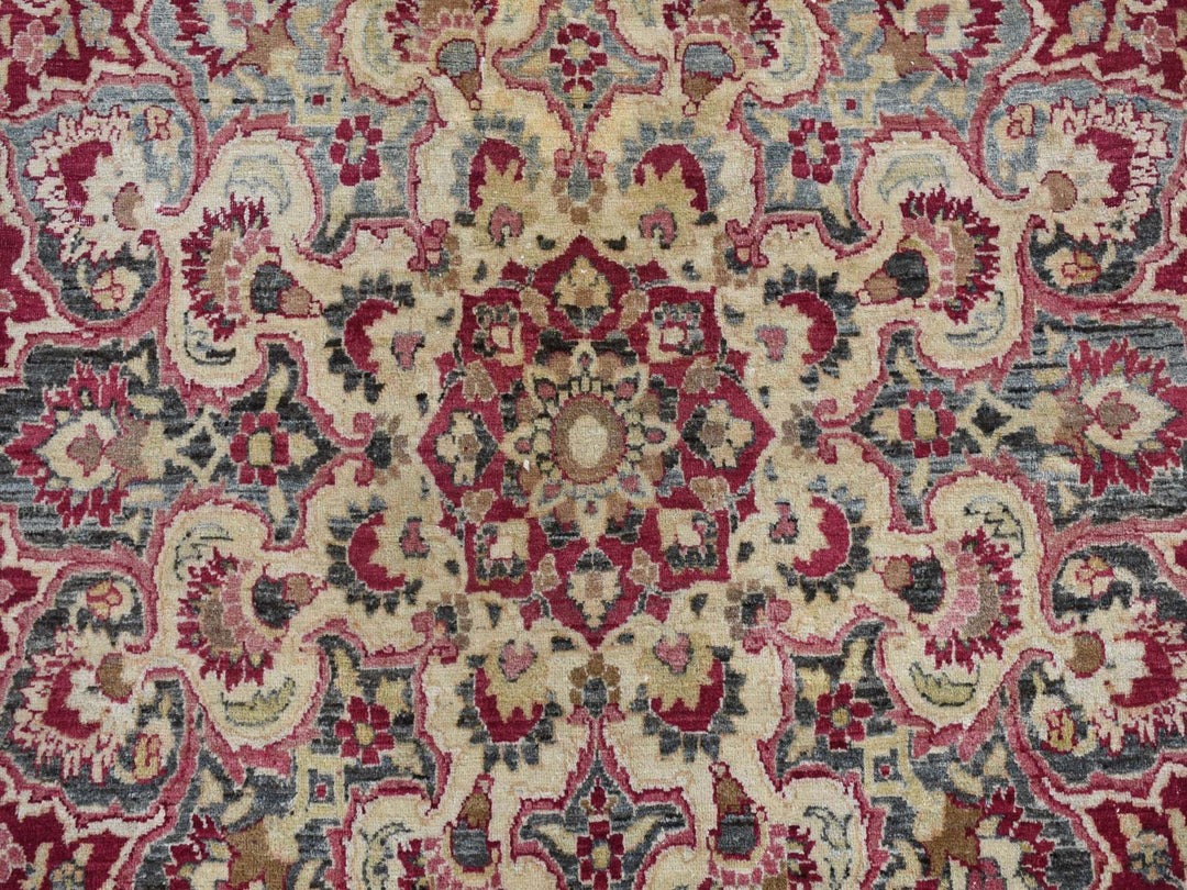 8'9" x 12'6" Vintage Hand Knotted Red Wool Rectangle Oriental Rug - MOA10278083