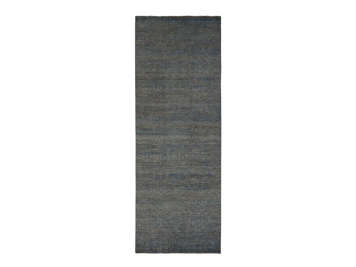 5'0" x 14'0" New Hand Knotted Blue Wool Runner Oriental Rug - MOA10278148