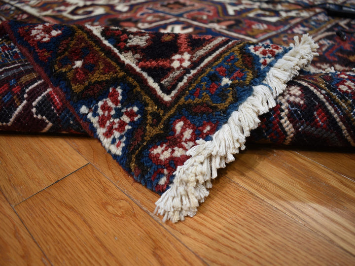 10'9" x 22'5" Vintage Hand Knotted Red Wool Rectangle Oriental Rug - MOA10278172