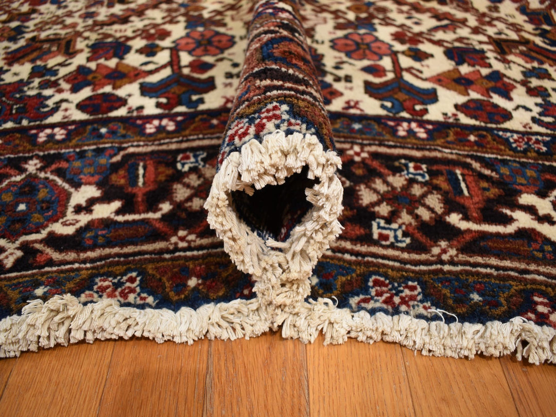 10'9" x 22'5" Vintage Hand Knotted Red Wool Rectangle Oriental Rug - MOA10278172