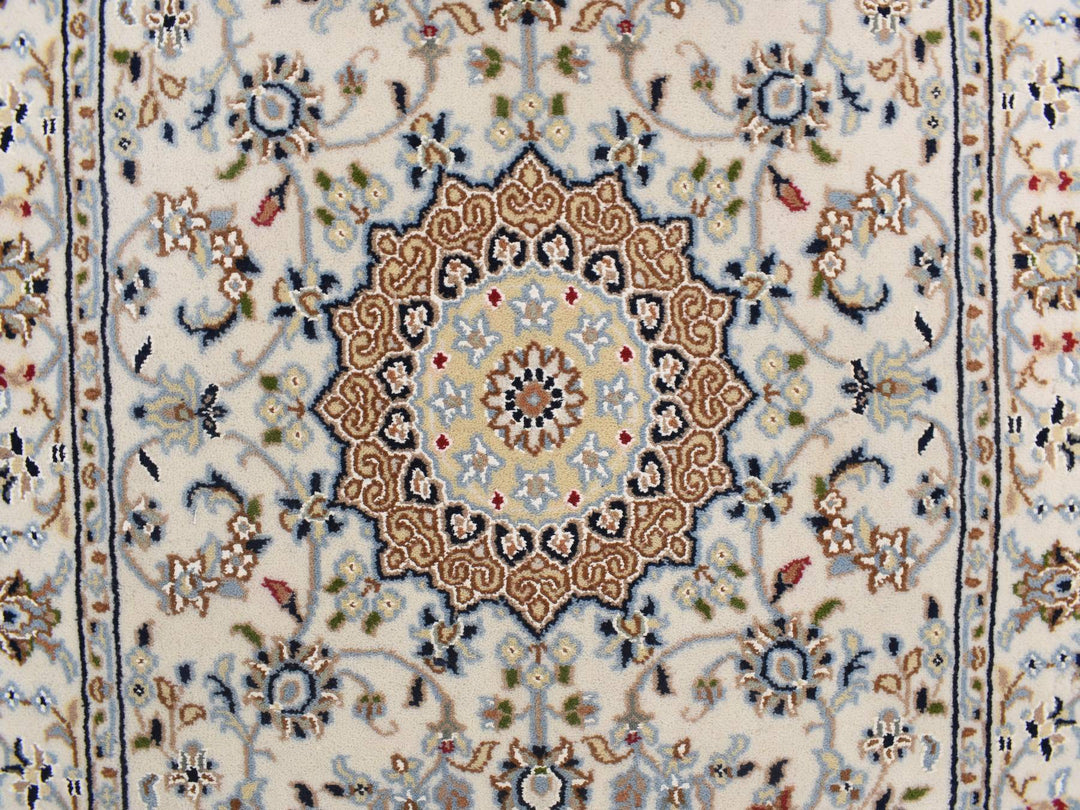 2'9" x 10'2" New Hand Knotted Ivory Wool Runner Oriental Rug - MOA10278205