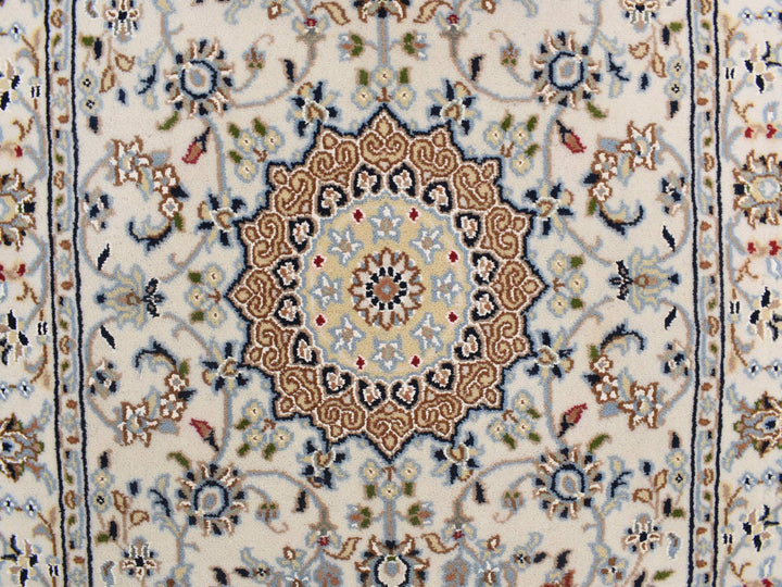 2'9" x 10'2" New Hand Knotted Ivory Wool Runner Oriental Rug - MOA10278205
