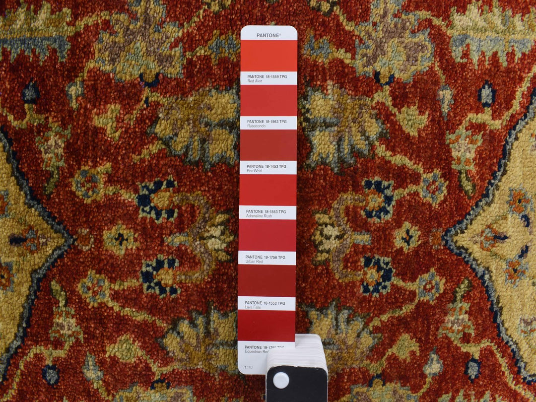 2'7" x 17'7" New Hand Knotted Red Wool Runner Oriental Rug - MOA10278209