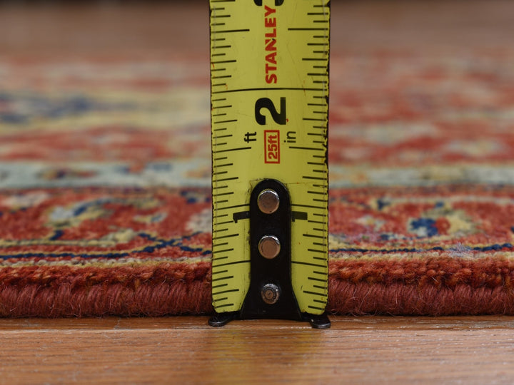 2'7" x 17'7" New Hand Knotted Red Wool Runner Oriental Rug - MOA10278209