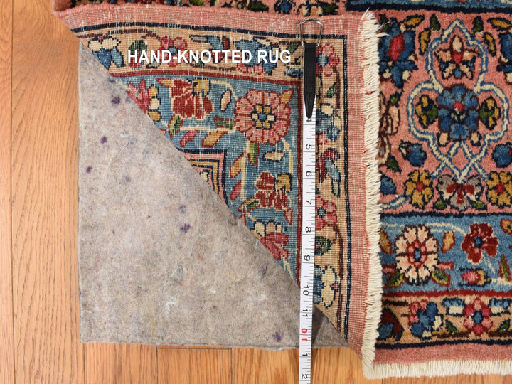 8'9" x 11'5" Vintage Hand Knotted Yellow Wool Rectangle Oriental Rug - MOA10278228