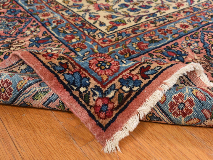 8'9" x 11'5" Vintage Hand Knotted Yellow Wool Rectangle Oriental Rug - MOA10278228