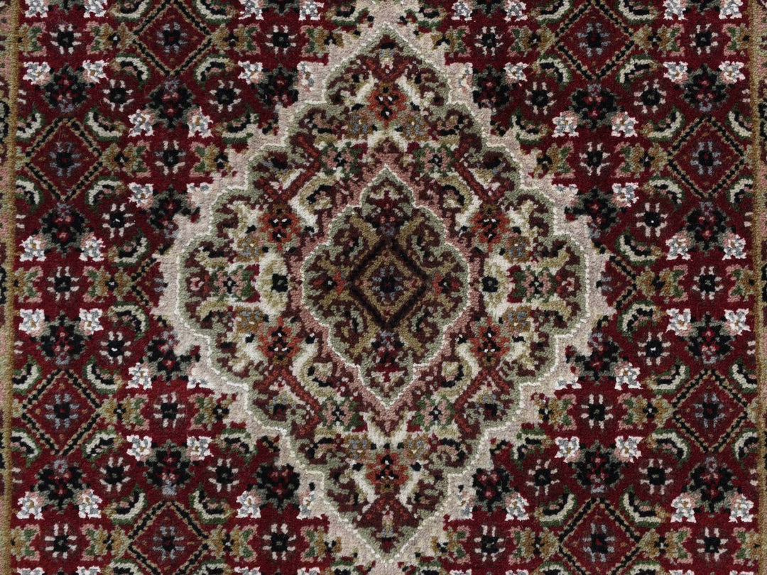 2'7" x 12'0" New Hand Knotted Red Wool Runner Oriental Rug - MOA10278247