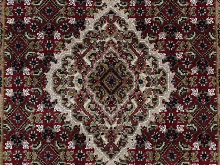 2'7" x 12'0" New Hand Knotted Red Wool Runner Oriental Rug - MOA10278247